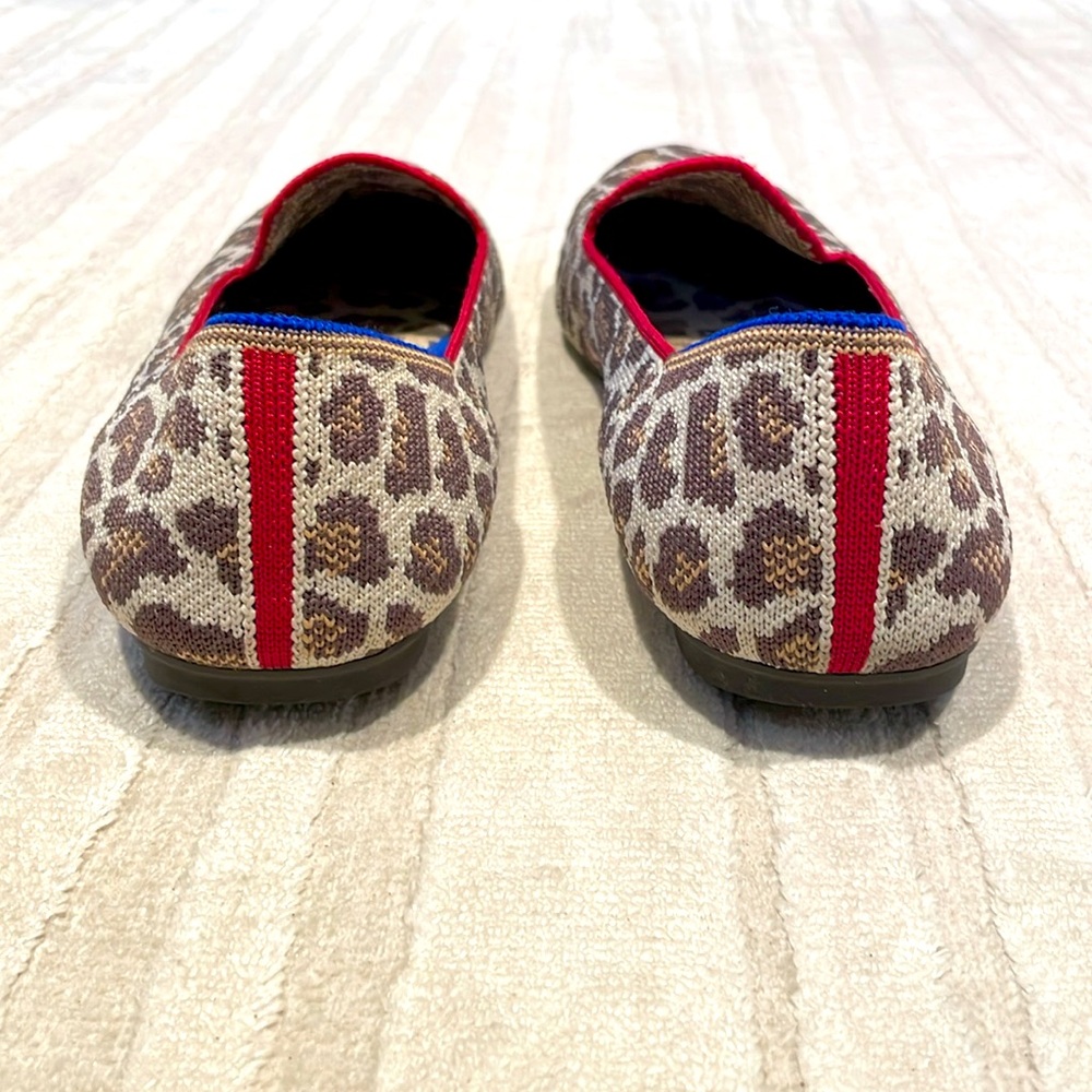 Rothy's Animal Print Flats with Red and Blue Accents - Picture 3 of 3